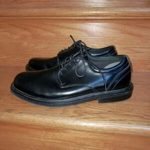 Nunn Bush Slip Resistant 8.5 Black Leather shoes